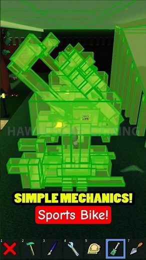 Roblox Build a Boat for Treasure Simple Mechanics of my Sports Bike! Motorcycle! #roblox #babft