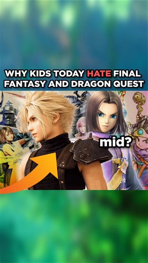 WHY KIDS TODAY HATE FINAL FANTASY AND DRAGON QUEST #gamingshorts #gaming #gamingnews #ps4 #ps5 #pc