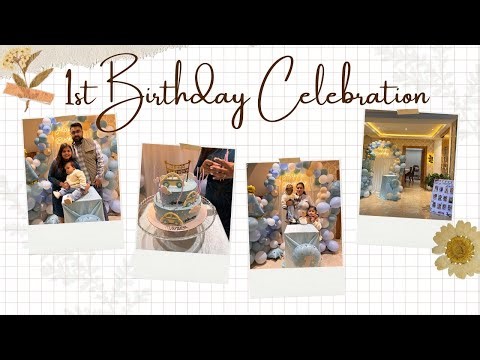 1st Birthday Celebration of our son 🎂 | First Birthday Party | Family Moments