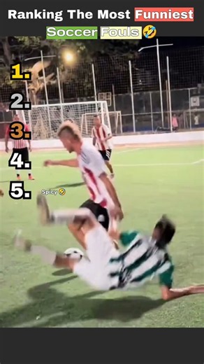Ranking the FUNNIEST Soccer Fouls Ever! 😂⚽💀 #Shorts