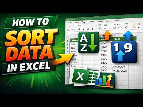 How to sort data in Excel