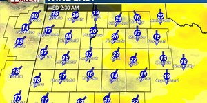 Cold front Wednesday putting us near average conditions