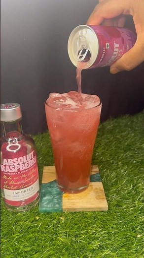 “Absolut Raspberry Chill: The Ultimate Vodka Mix” #cocktailtutorial #cocktailrecipe #drink