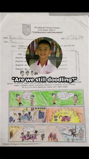 To think it all started from doodling on my homework…