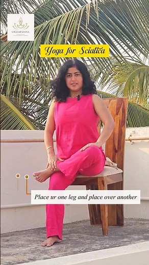 5 Min Yoga for Sciatica Pain Relief | Easy Chair Exercise for Lower Back & Nerve Pain