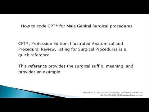 How to Code CPT® for Male Genital System Surgical Procedures
