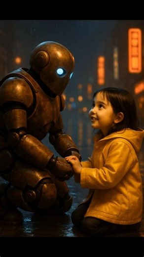 Emotional AI Short: The Robot and the Little Girl | SilentSparks Cinematic #shorts