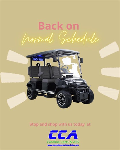 🚗✨ BACK TO NORMAL HOURS TODAY! ✨🚗 After a few snow days, we’re back open on our regular schedule and ready to get you rolling again. We’ve got a full lineup available including: • Denago • Epic • Evolution • DACH Apollo • Pre-owned EZGOs • Trade-ins for sale New, used, lifted, lithium, and street-ready options are all in stock. Stop by today and check out what’s on the lot! 🚗