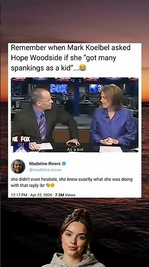 Remember when Mark Koelbel asked Hope Woodside if she "got many spankings as a kid". 😂