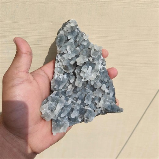 Natural Chalcedony Druzy Quartz | Peace & Communication Crystal | Raw Healing Stone Mineral Stone Cluster - Etsy