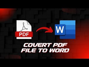 How to Convert PDF to Word for Free | 2024