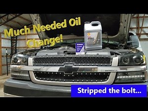 Oil Change on a Duramax LLY (Rotella T5 15w40 Synthetic Blend)