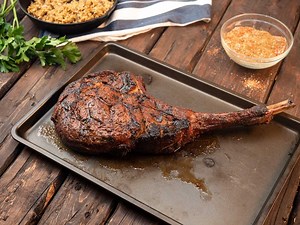 118K views · 2.4K reactions | Cooked low & slow and coated in homemade blackening seasoning, try our Reverse Seared Tomahawk Steak for the ultimate steak experience. https://bit.ly/3q4EFXP | Oklahoma Joe's Smokers | Facebook