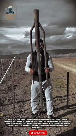 Installing Fence Posts FAST with a Manual Post Driver!