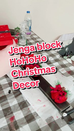 DIY Dollar Tree jenga block HoHoHo christmas decor. Thank you @Debbie Hawn505 for the inspiration! #diychristmas #diy #christmas2023 #fyp #diychristmasdecor #diychristmascrafts #diychristmasdecorations #dollartreediy #dollartree
