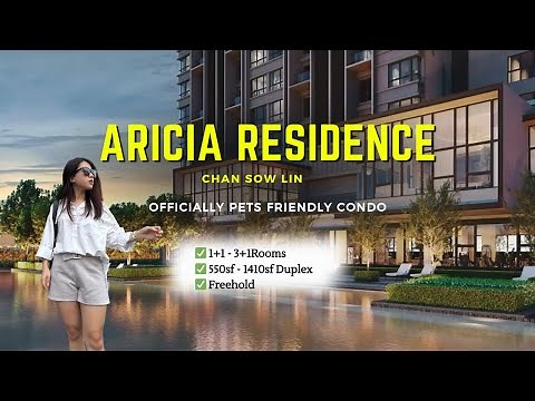Aricia Residence | Freehold Pets Friendly | Sg Besi Chan Sow Lin | 2 - 3+1 Room Duplex option |