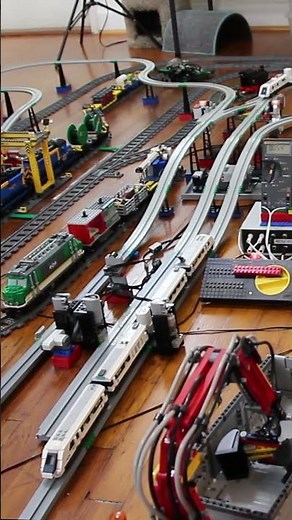 Ridiculous Lego Train / Monorail Layout