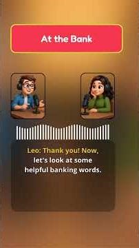 At the Bank: English Conversation & Banking Vocabulary for Listening Practice | Learn English