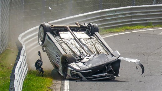 VW Golf 7 TCR Rollover – Nürburgring NLS 3 Crash