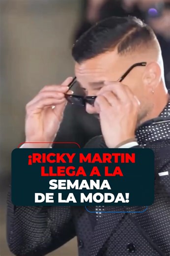 ¡Ricky Martin llegó a la Fashion Week y sorprendió a todos viéndose mejor que nunca! 🤩 ¿Te gustó su look? ¡Cuéntanos! #rickyMartin #imagenentretenimiento #LoViEnImagen