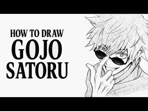 How to Draw Gojo Satoru | Easy Step-by-Step Anime Tutorial
