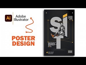 Adobe Illustrator Poster Design Tutorial | Modern Graphic Design Techniques 2025