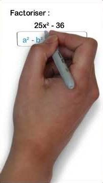 Comment factoriser 25x²-36 pour le Brevet ! #maths #brevet2026 #maths3e