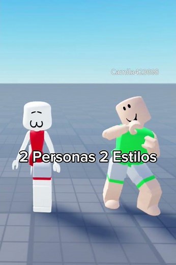 2 Personas 2 Estilos Colab Con (A💗) #roblox #edit #baile#nyangirl#colab