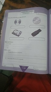 Name the following storage devicesIdentify the names of these... | Filo