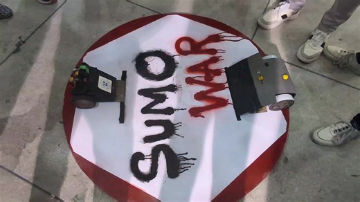 Two machines. One arena. Zero mercy. 💥 Watch our Sumo Robot push the limits of power, balance, and strategy as it battles head-to-head to dominate the ring. Every move is calculated, every push is intense, and only the strongest robot survives. This is not just a fight—it’s engineering vs engineering 🔧🔥 Winner stays. Loser pushed out. Let the Sumo War begin! 🚀 #SumoRobot #RobotFight #Robotics #STEM #TechBattle