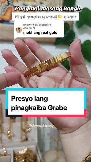 Replying to @cleoconcha Parang tunay Grabe best seller na bangle to. 129 lang. #bangle #bracelet #nontarnishjewelry #fyp