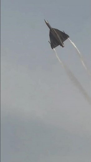 Indias Fighter LCA Tejas Shines at Dubai Air Show #youtubeshorts #india #indianairforce #indianarmy