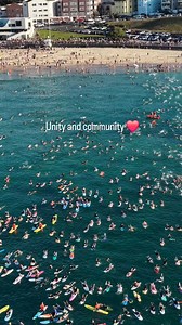 Unity and community. Bondi came together very strong this morning! A powerful reminder of what matters ❤️🐝 #BondiBeach #Bondi #Community #Unity | David Haesaert