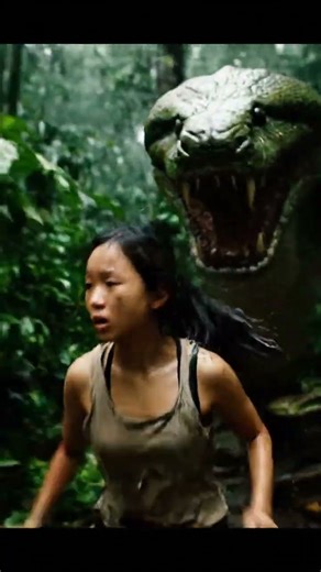 Monster Anaconda Attacks Girl in Jungle! Terrifying Thriller Scene 😱 | Snake Attack Movie Clip