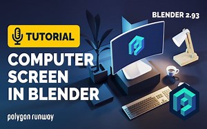 【Blender 2.9】电脑屏幕 - 3D建模与绘制教程 🥰