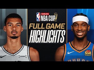 SPURS at THUNDER | EMIRATES NBA CUP 🏆 | FULL GAME HIGHLIGHTS | December 13, 2025