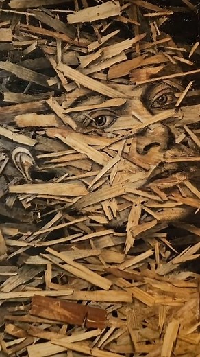 #Trusttheprocess: Ink & charcoal on OSB wood by @gonzalo.pizarro.art Gonzalo Pizarro’s art pushes the boundaries of traditional canvases, transforming OSB wood panels into striking works of creativity. Using ink and charcoal, he embraces the raw, textured surface of the wood, allowing its natural patterns to interact with his detailed compositions. His process isn’t just about creating an image—it’s about working with the material’s imperfections, making them part of the story. This innovative a