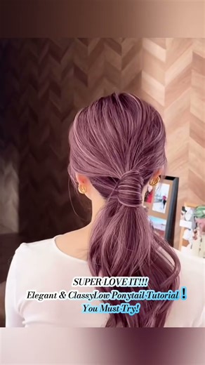 SUPER Elegant & Classy Low Ponytail Tutorial You Must Try!#shorts #hairstylist #hairstyle #hair