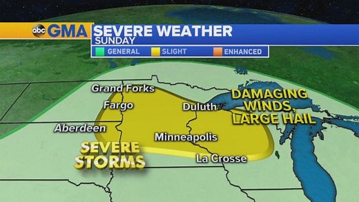 New severe weather threat in Midwest