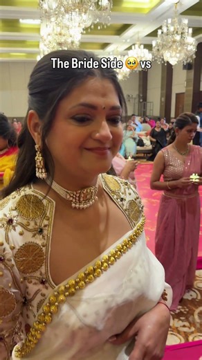 One wedding where the bride side needs tissues and the groom side needs speakers 😂