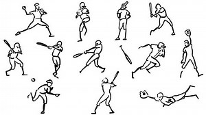 Baseball Player Motion Sketch Animation Hand-drawn Stock Footage Video (100% Royalty-free) 25304507 | Shutterstock
