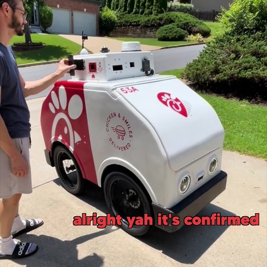 Robot Delivering Food: A Funny Chick-fil-A Experience