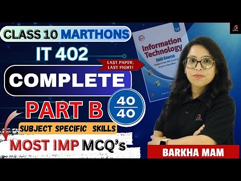 🔥 CBSE Class 10 IT Part B | Top MCQs for Exam Preparation | Barkha Mam | CBSE 2025 | LIVE 🚀 #live
