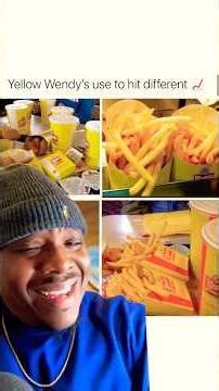 WENDYS USE TO HIT DIFFERENT IN THE 90's 🍟 😳 (Bring back Yellow Wendys)