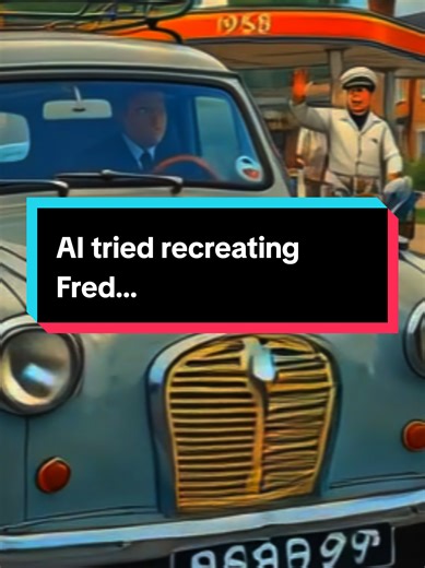 AI imagined my 1958 Austin A35 van… now watch the real Fred drive away 🚐 How did AI do? #austina35 #classiccar #vintagevan #classiccars #oldcars