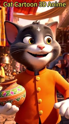 "Watch This Adorable Cat Go on a Shopping Spree! 🐾 | Cartoon Adventure!"