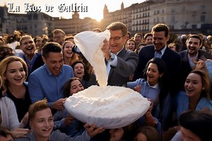 14K views · 545 reactions | FEIJOO SAE NA DEFENSA DOS NOSOS VALORES RELIXIOSOS. ✝️ Citando a Xesucristo, o aspirante Feijoo afirmou hoxe que “é ben fácil que un camello sea narcopresidente do Goberno aspirando por un turulo”. SE QUIXERA! Nun guiño a Ayuso asegurou que “os ricos que cobraron millons na pandemia en mordidas coas mascarillas, e defraudaron ao fisco, entrarán todos no reino dos ceos” | La koz de Galicia | Facebook