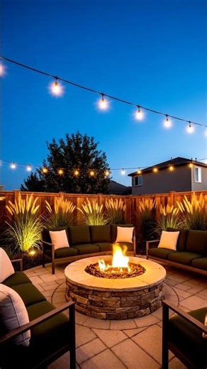 Log Ring Fire Pit Design | AI Landscape for Gatherings