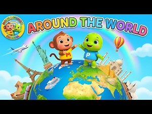 Around the World Song 🌍 | Learn Countries for Kids