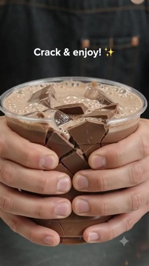 Viral Cracked Ice Hot Chocolate ASMR ☕❄️ So Satisfying You'll Want One Instantly! 🤤 #asmr